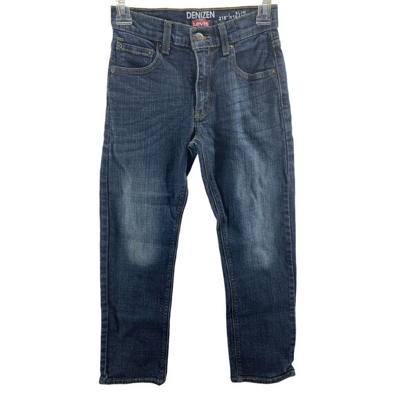 Denizen Levi's Boys Blue Denim Slim Straight 218 Jeans Youth Size 12 - Picture 1 of 10